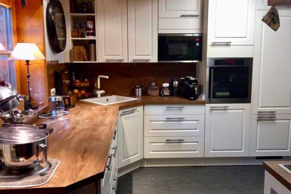 Küche mit Abendstimmung