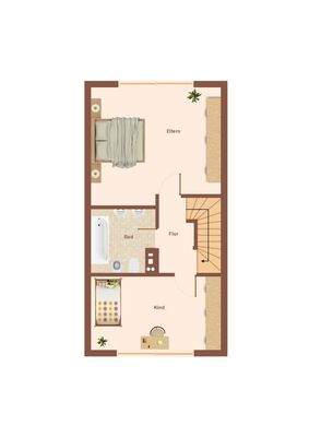 Skizze Grundriss Obergeschoss