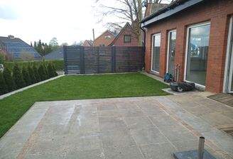 Blick auf die Terrasse