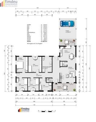 So könnte es möbliert aussehen