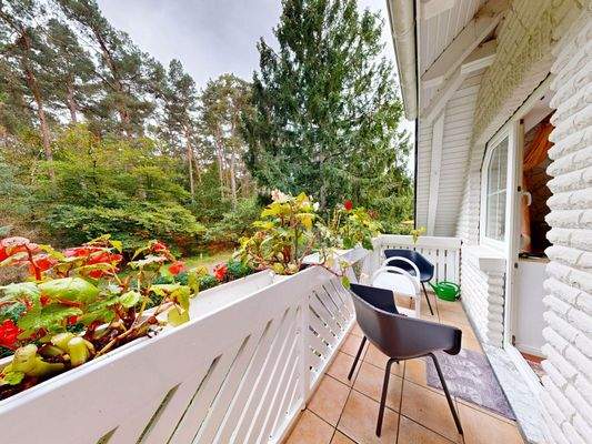 Sonnenbalkon Wohnung 3 im Dachgeschoss