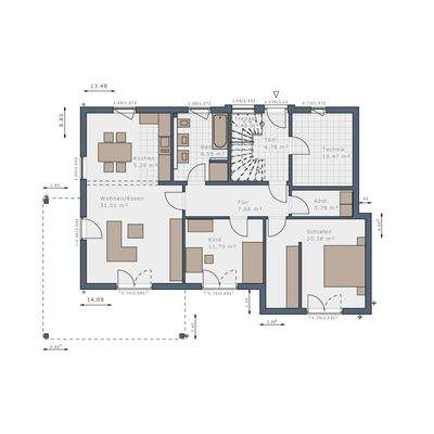 Grundriss Erdgeschoss