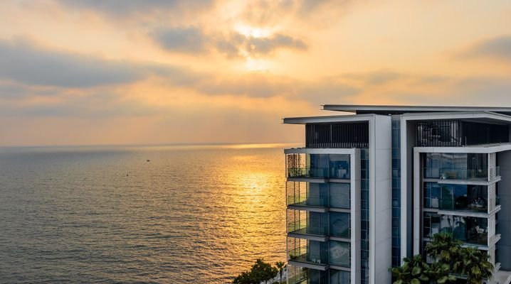 Evening view from terrace 