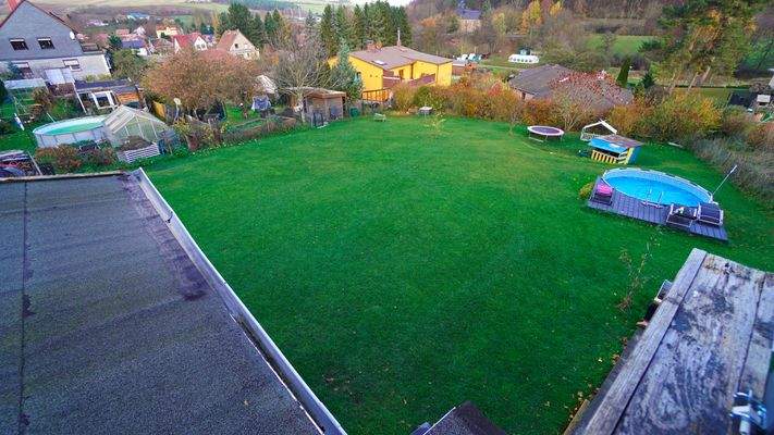 Einen guten Überblick, was Ihre Kinder so treiben, haben Sie von der Terrasse aus