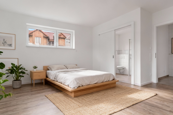 Schlafzimmer mit Bad en Suite