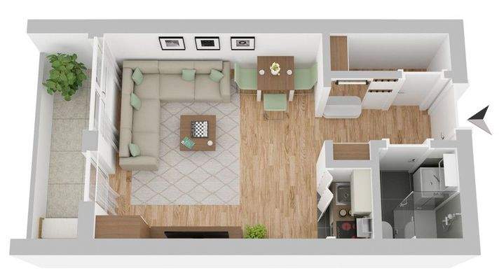 Grundriss (nicht maßstabsgetreu)