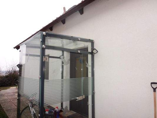 Windfang beim Eingang