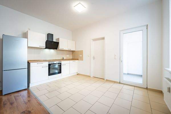 Offene Küche mit Einbauküche