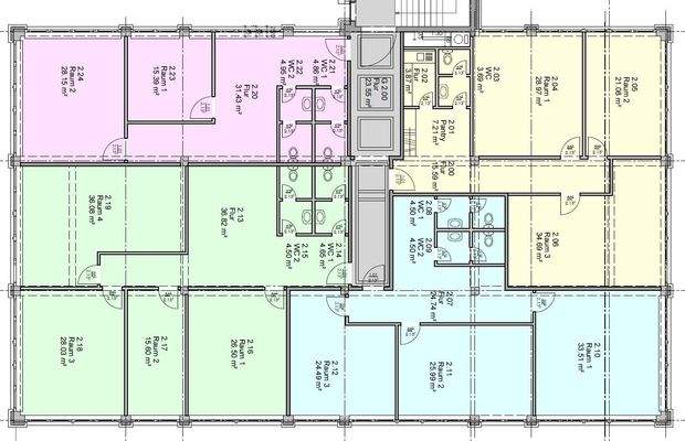Aufteilungsbeispiel für Teilflächen