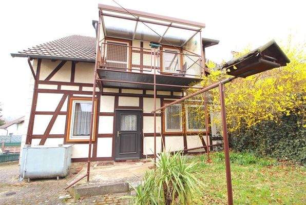 Hausrückseite/Balkon