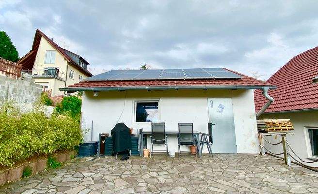 Rückseite Doppelgarage