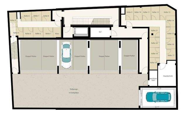 Keller, Tiefgarage