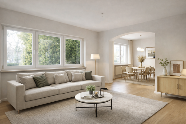 Wohnzimmer könnte so nach Renovierung aussehen 