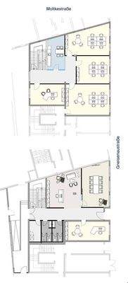 Büro EG + 1. OG –  ca. 409 m²