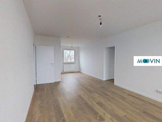 Ansicht II: Wohn- und Esszimmer