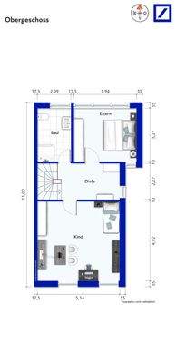Grundriss: 1 großes Kinderzimmer