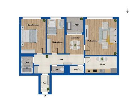 Grundriss 3. Obergeschoss