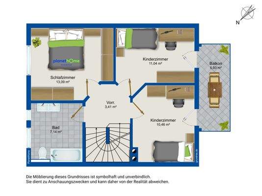 Grundriss 1. Obergeschoss