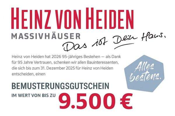 Bemusterungsgutschein bis zu 9.500,00 €
