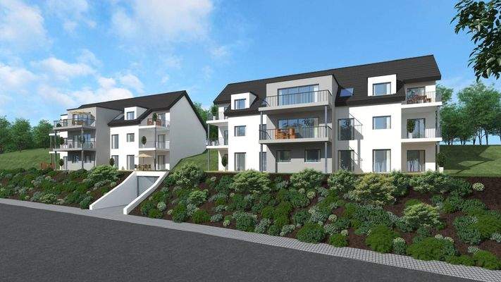 Grafische Planungsansicht des Bauträgers