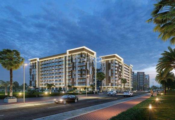 Flats in a Project with Lagoon Pool in Dubai Studio City