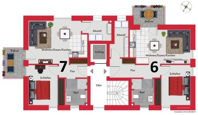 Grundriss Obergeschoss WHS 2