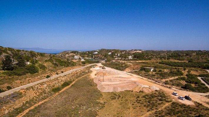 Kreta, Tersana: IM BAU: Zwei luxuriöse Steinvillen in Tersanas Beach zu verkaufen