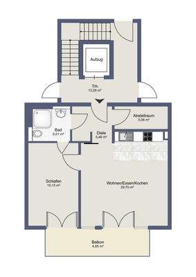 Grundriss 1.OG mitte