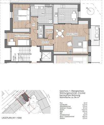 Grundriss 3-Raum WE02