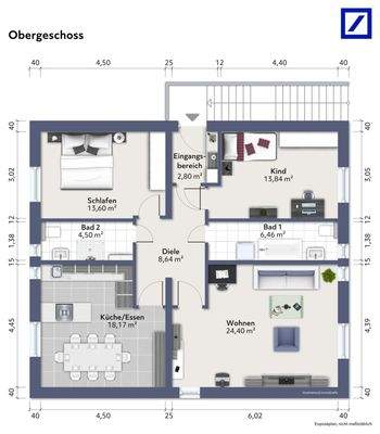 kombiniertes Wohn-/Gewerbegebäude - Obergeschoss Wohnen