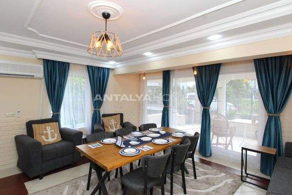 Furnished Semi-Detached Villa with Private Garden in Belek Antalya