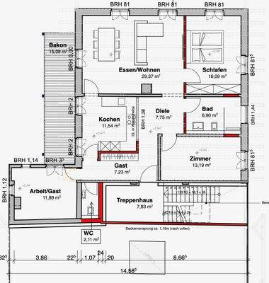 Beispiel Grundriss OG Horben Bühlhofweg 2