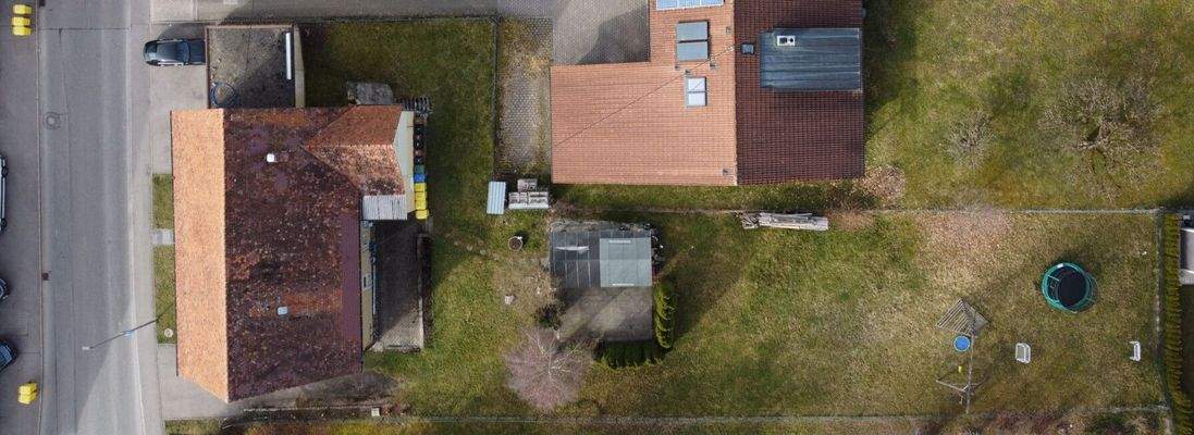 Luftansicht - Haus+Grundstück