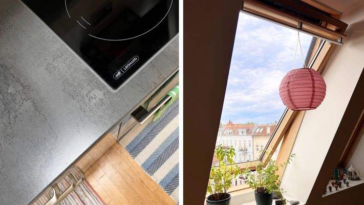 Küche Herd / Dachfenster