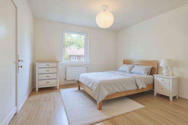 Schlafzimmer, Skandinavisch - (KI generiert)