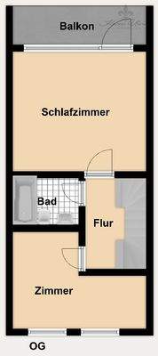 Grundriss Farbig - OG