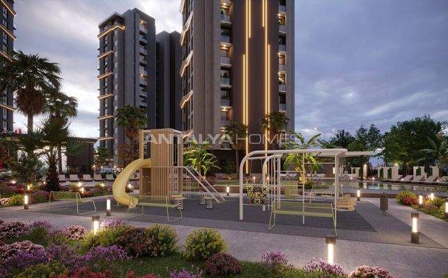 Flats with Large Spaces in Mersin with Nature and Sea Views