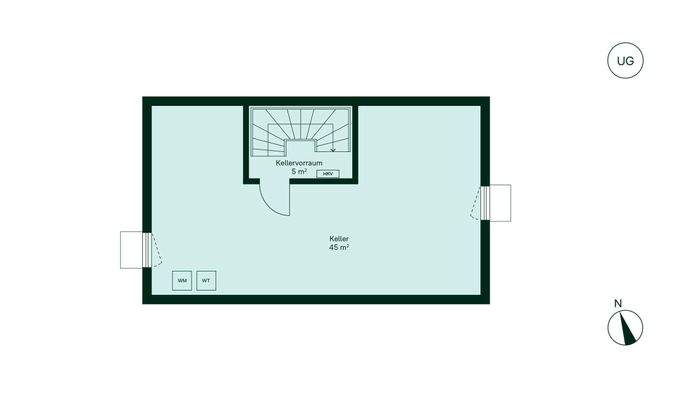 Geräumiges Untergeschoss