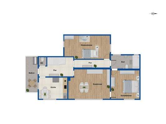 Grundriss 1. Obergeschoss