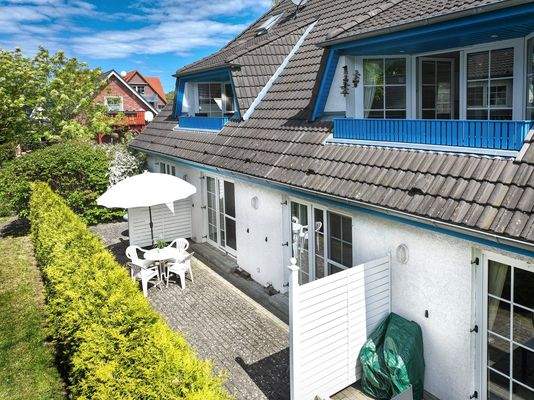 Blick auf die Sonnenterrasse