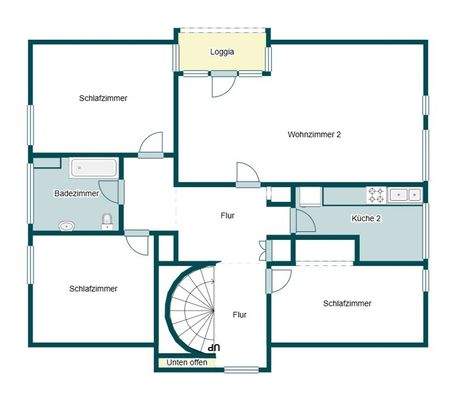 Grundriss Skizze 1.OG