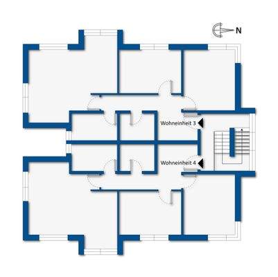 Grundrissskizze Obergeschoss
