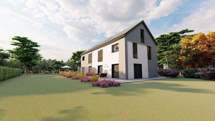 Visualisierung Grundstück DH