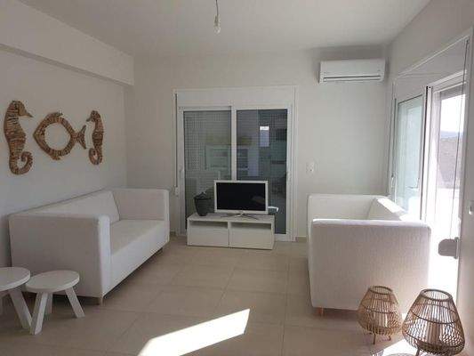 MIT VIDEO! Kreta, Makry Gialos: Neubau - Bungalow mit Pool und Meerblick zu verkaufen