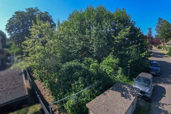 Blick auf das Grundstück