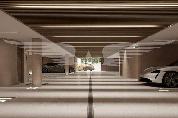 Visualisierte Tiefgarage