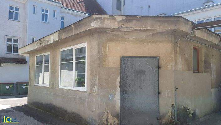 Rückseite des Gebäudeteils