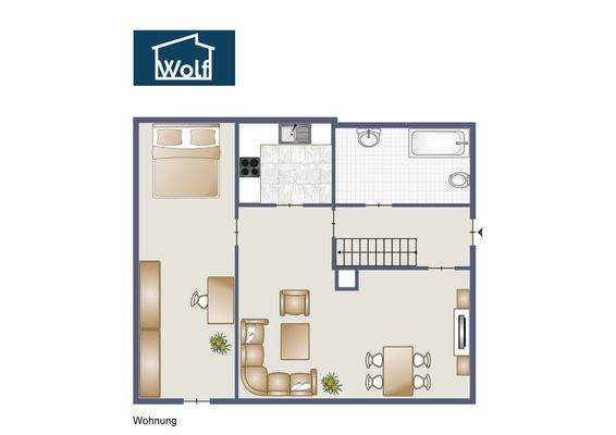 Grundriss Wohnung 6 - EG