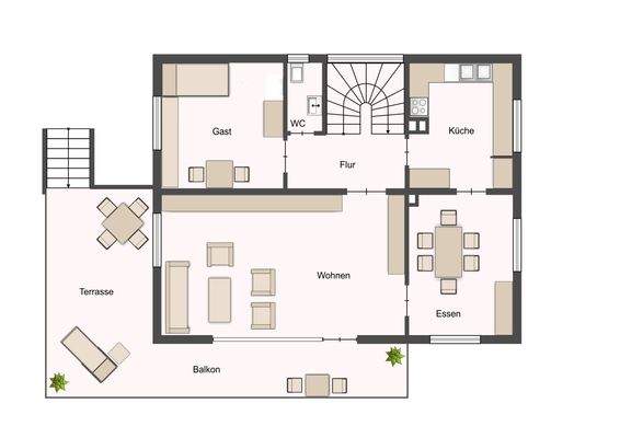 Grundriss Obergeschoss