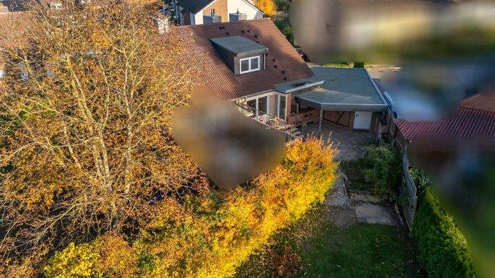 Luftbild aus dem Garten